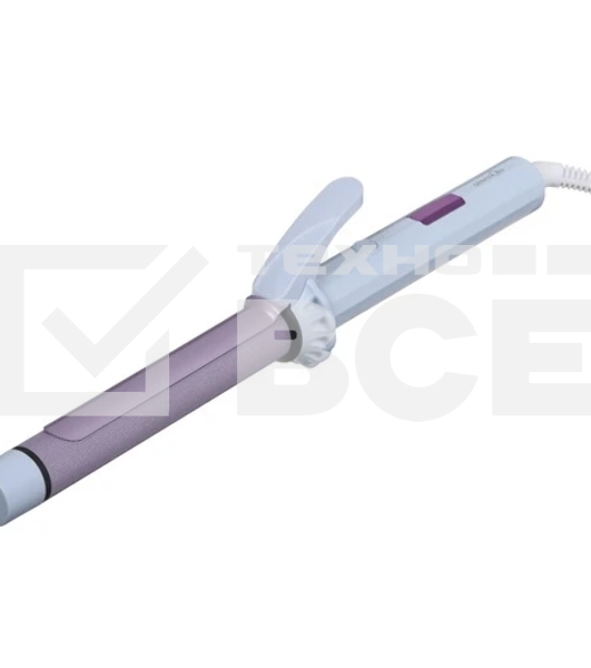 Щипцы для завивки волос Centek CT-2096 белый/сиреневый, 25 мм, 210 °C, 5 режимов