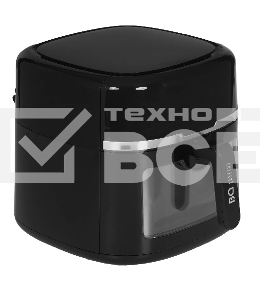 Аэрогриль BQ GR2007 черный, 1800 Вт, 8 л, сенсор, 8 программ