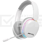 Гарнитура Marvo HG9070W Monka Echo RS белый, беспроводная + проводная, радиоканал, до 10 ч, подсветка, совместимость с PS5, Xbox, фото 1