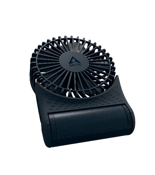 Вентилятор Arctic Cooling Arctic Summair 2Go темно-синий, настольный, 5 Вт, бесступенчатая регулировка, 9.1 см