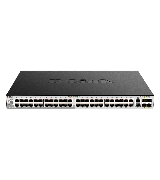 Коммутатор D-Link DGS-3130-54PS/B, 48×1 Гбит/с + 2×10 Гбит/с Base-T + 4×10 Гбит/с SFP+, управляемый
