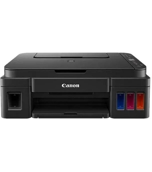 МФУ струйное Canon PIXMA G3410 (2315C009), A4, цветное, печ. 8.8 стр/мин (ч/б) 5 стр/мин (цвет), скан. до 19 стр/мин., 4800x1200 dpi (принтер) 1200х600 dpi (сканер), USB, Wi-Fi