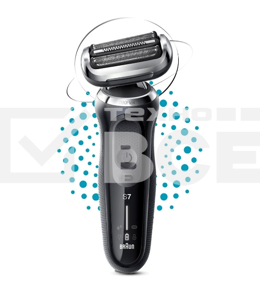 Бритва сетчатая Braun Series 7 71-N1000S реж.эл.:3 питан.:аккум. черный