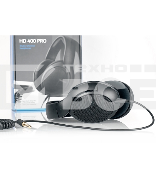 Проводные наушники Sennheiser HD 400 PRO черный, полноразмерные, Jack 3.5/6.3 мм