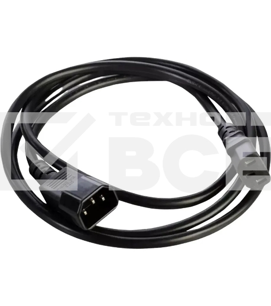 Шнур питания NTSS NTSS-PC13143 C13-С14 проводник.:3x1мм2 1м 220/250В 10А черный