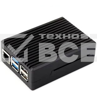 Металлический корпус RA794 для Raspberry Pi 5 c охлаждающим вентилятором