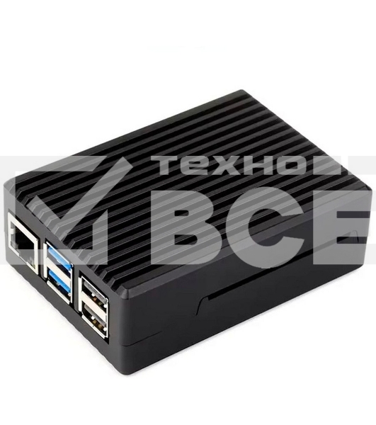 Металлический корпус RA794 для Raspberry Pi 5 c охлаждающим вентилятором