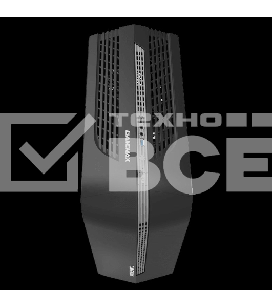 Корпус GameMax Centauri, без БП (ATX,Черн-сер,USB3.0, Зак.стекло, 1*120мм. RGB, пыл.фил.), черный/серый