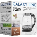 Чайник электрический Galaxy Line GL 0559, черный, стекло, 2200 Вт, 2 л, фото2