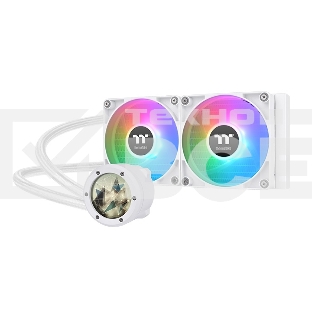 Система водяного охлаждения Thermaltake TH240 V2 Ultra Snow ARGB Soc-AM5/AM4/1200/1700/1851 белый 4-pin 25.8dB Al+Cu LCD Ret (CL-W404-PL12SW-A)