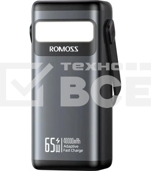 Портативный аккумулятор Romoss PMT40 40000mAh 65W 5A черный (1746420)