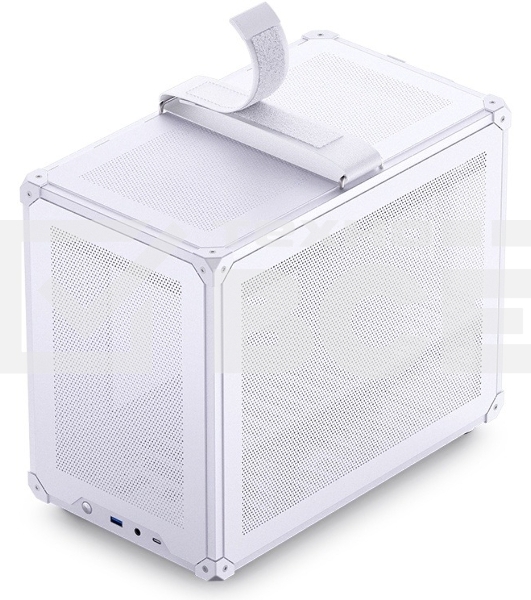 Корпус без блока питания JONSBO C6 MAX Handle, Mini-Tower, TG, no fan, 1xUSB-A 3.0 + 1xUSB-C 3.1, mATX, mITX White