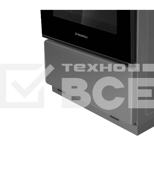 Плита газовая Maunfeld MGC50GEGR08 серый, конфорок 4 шт, духовка 59 л, 50 см x 88 см x 65 см