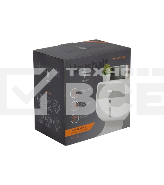 Полка-держатель для туалетной бумаги LEONORD TANGER TBH-02 (с ящиком) (105856)