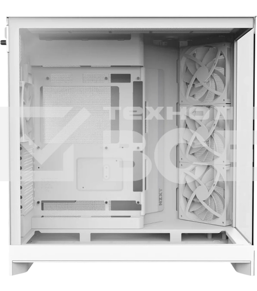 Компьютерный корпус без блока питания Case NZXT H9 Flow RGb+ (2025), Midi-Tower, TG, 6x140мм RGb + 1x120мм RGb, 2xUSB-A 3.2 + 1xUSB-C 3.2, E-ATX, ATX, mATX, mITX белый