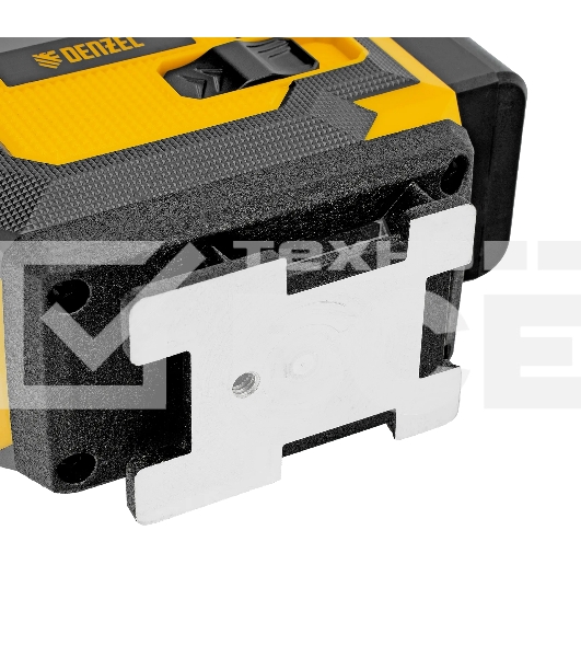 Лазерный уровень мультипризменный Denzel DLV-360-4C, 30 м, зеленый луч, Li-Ion 2,4 Aч, кейс