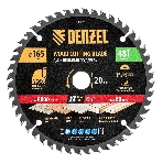 Пильный диск по дереву Denzel ф165 х 20 мм, 48 зубьев, тонкий 733277, фото 1
