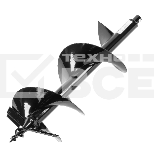 Шнек для грунта Denzel ER-250, диаметр 250 мм, длина 800 мм, соединение 20 мм, съемный нож