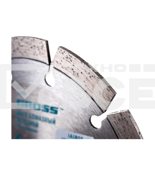 Диск алмазный Gross ф125х22,2мм, лазерная приварка сегментов, сухое резание