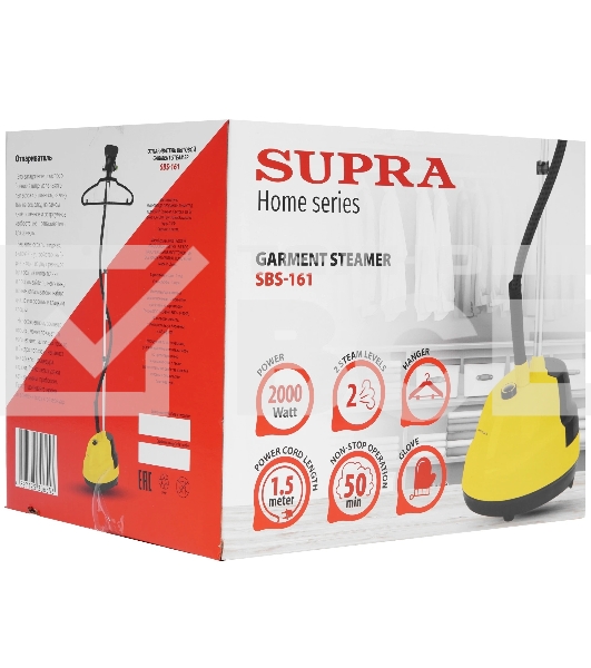Отпариватель Supra SBS-161 2000 Вт желтый