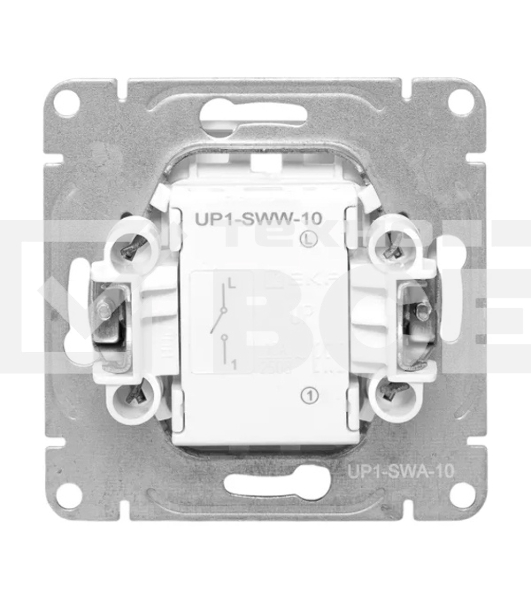 Механизм выключателя EKF UP1-SWA-10 Эпика одноклавишный, алюминий