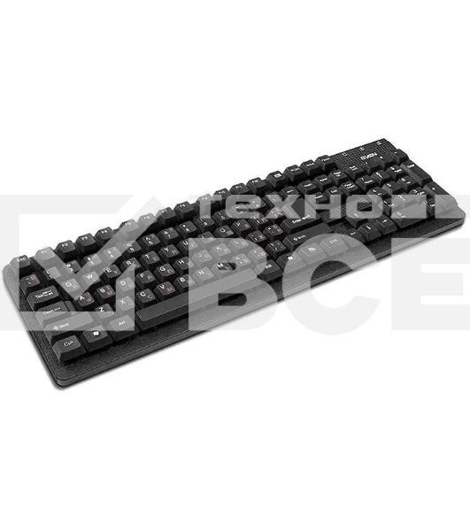 Клавиатура SVEN Standard 301 проводная, USB Type-A, чёрный