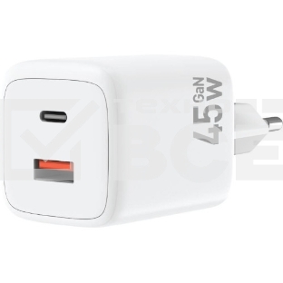 Зарядное устройство AKSBERRY (6900335790017) T55 Gan 45W, белый