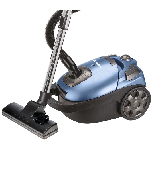 Пылесос Delta DL-0840 синий, 350/2000 Вт, уборка сухая, пылесборник мешок 3,5 л