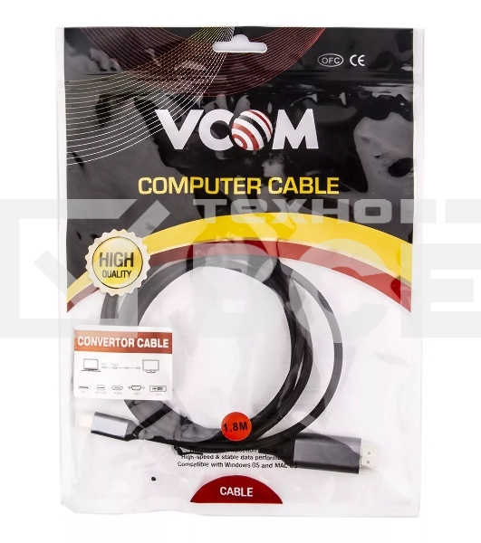 Кабель USB3.1 CM-HDMI 1.8M CU423MC-1.8M VCOM
