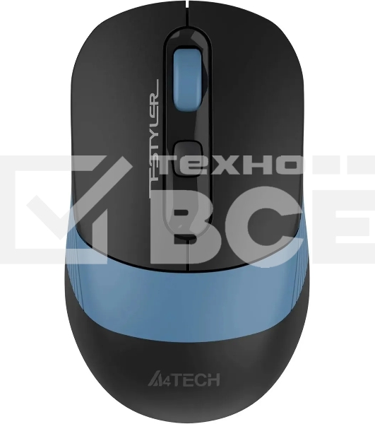 Мышь беспроводная A4Tech Fstyler FG10CS Air черный/синий, 2000 dpi, радиоканал, USB, кнопки - 4