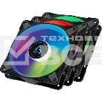 Вентилятор для корпуса Arctic P12 PWM PST A-RGB черный, 120 мм, 2000 об/мин, 22.5 дБ, 4 pin, фото 1