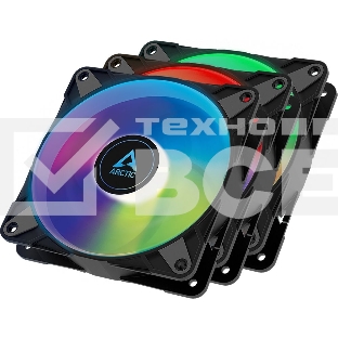 Вентилятор для корпуса Arctic P12 PWM PST A-RGB черный, 120 мм, 2000 об/мин, 22.5 дБ, 4 pin