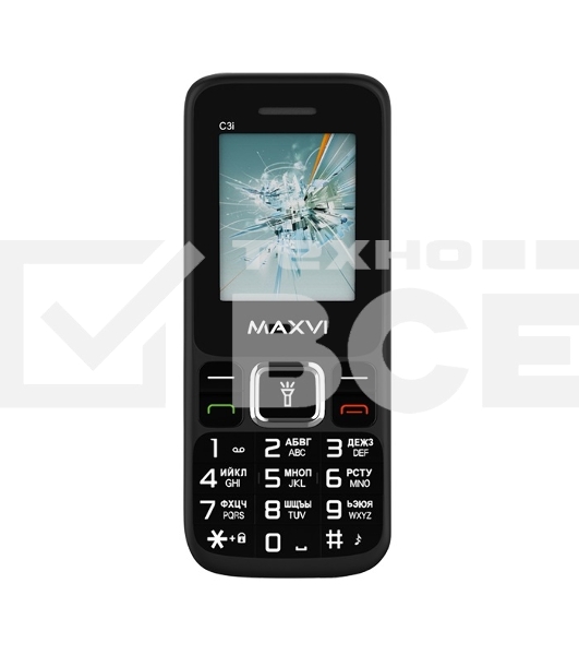 Мобильный телефон Maxvi C3i черный