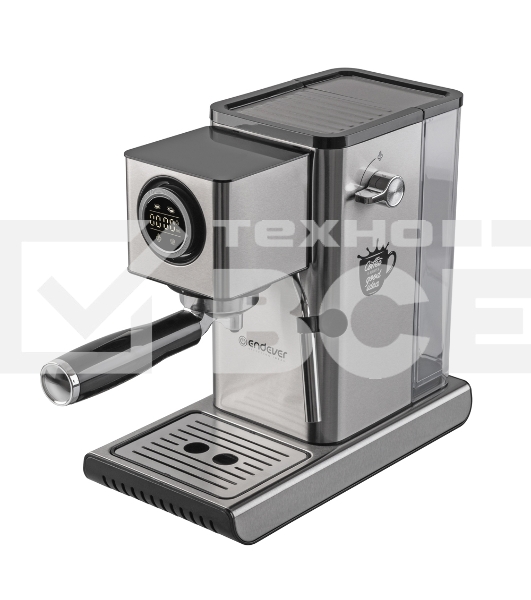 Кофеварка рожковая Endever Costa-1090 стальной, исп. кофе - молотый, 1,2 л, 1400 Вт, 15 бар