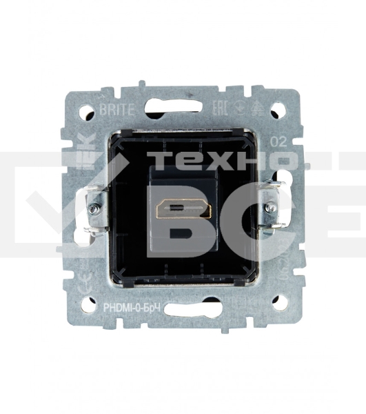 Розетка HDMI IEK BRITE РHDMI-0-БрЧ черный