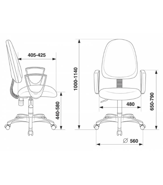 Кресло компьютерное Бюрократ CH-1300N/3C18 бордовый Престиж+ 3C18