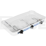 Газовая плитка Centek CT-1522 белый 3 конфорки, КРЫШКА, сменные форсунки баллон/магистраль, фото2