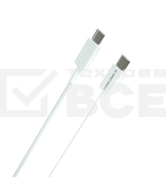 Сетевое зарядное устройство MORE CHOICE (4610196408915) NC60a 1USB-C 3.0A PD 20W быстрая зарядка для Type-C, белый