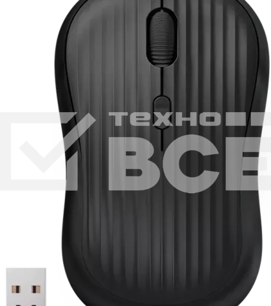 Мышь беспроводная Defender Slot MS-202 черный, 1600 dpi, радиоканал, USB, кнопки - 4