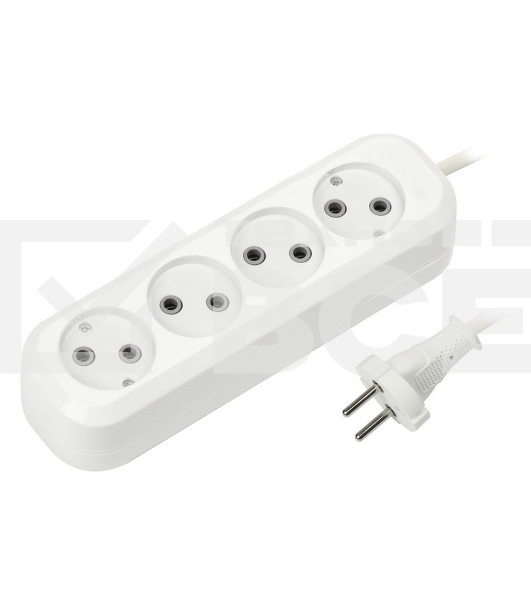 Удлинитель бытовой Smartbuy (SBE-10-4-05-N) 4 гнз х 5,0 м (10А/2.2кВт, ПВС 2х1.0)