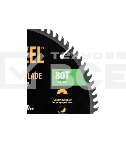 Пильный диск по дереву Denzel ф300 х 30 мм, 80 зубьев 733667