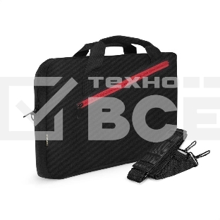 Сумка для ноутбука ExeGate Start S1518 Black, черная, полиэстер, для ноутбуков до 15.6'