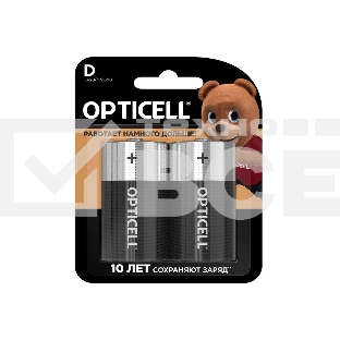 Батарея Opticell Basic LR20 D (2шт) блистер