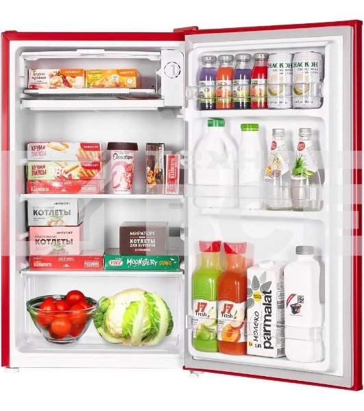 Холодильник Maunfeld MFF83RR красный однокамерный 85л