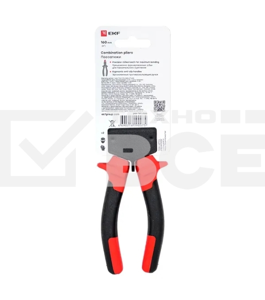 Пассатижи EKF Master 160 мм Basic