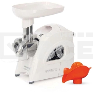 Мясорубка электрическая Аксион М42.01 белый, 1700 Вт, 2.0 кг/мин, реверс, защита от перегрузки, насадки - 4