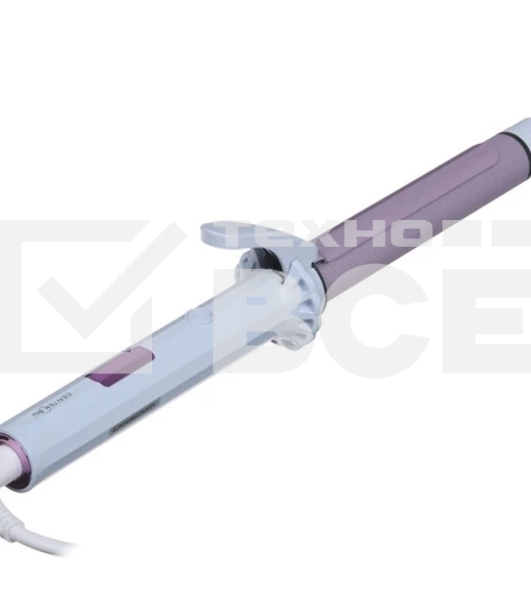 Щипцы для завивки волос Centek CT-2096 белый/сиреневый, 25 мм, 210 °C, 5 режимов