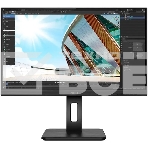 Монитор 23.8' AOC Q24P2Q IPS 2560x1440, 75 Гц, 4 мс, 16:9, 250 кд/м2, 1хHDMI, 1хDP, 1хVGA, черный, фото 1
