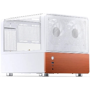 Корпус Jonsbo V12, Micro-Tower, белый, 2 x 120 мм