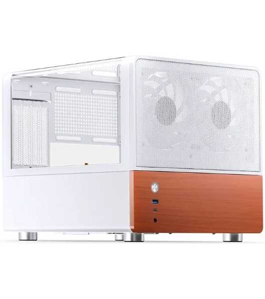Корпус Jonsbo V12, Micro-Tower, белый, 2 x 120 мм